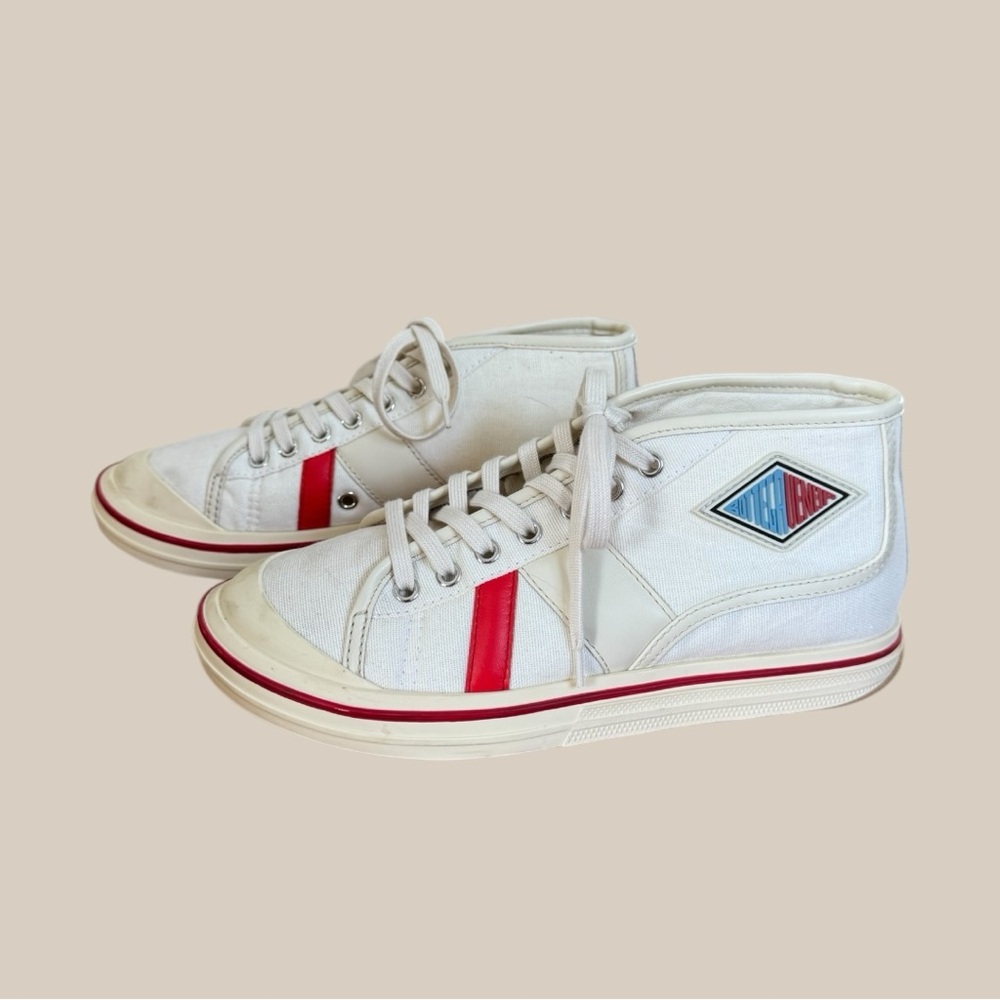Bottega Veneta Eliot High-Top Canvas Sneakers